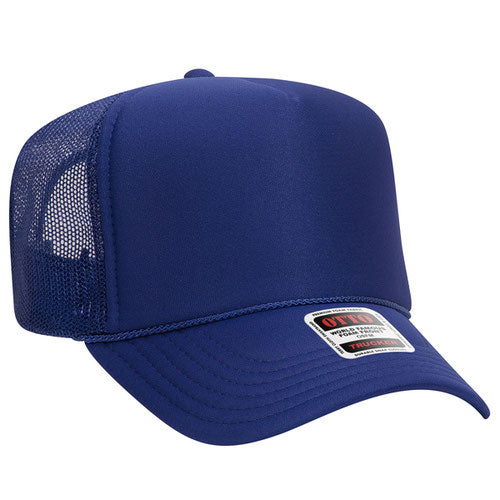 Otto Cap 5-Panel High Crown Mesh Back Trucker Hat