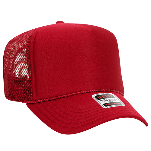 Otto Cap 5-Panel High Crown Mesh Back Trucker Hat