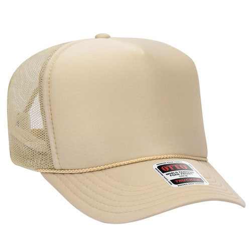 Otto Cap 5-Panel High Crown Mesh Back Trucker Hat