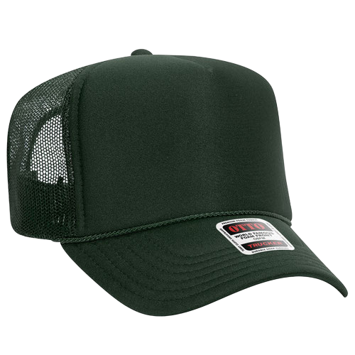 Otto Cap 5-Panel High Crown Mesh Back Trucker Hat