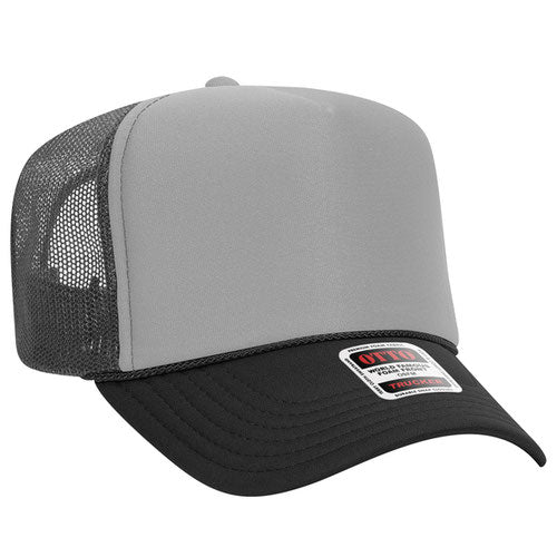 Otto Cap 5-Panel High Crown Mesh Back Trucker Hat