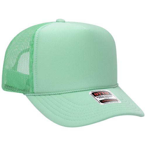 Otto Cap 5-Panel High Crown Mesh Back Trucker Hat