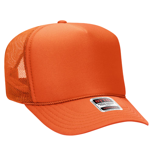 Otto Cap 5-Panel High Crown Mesh Back Trucker Hat